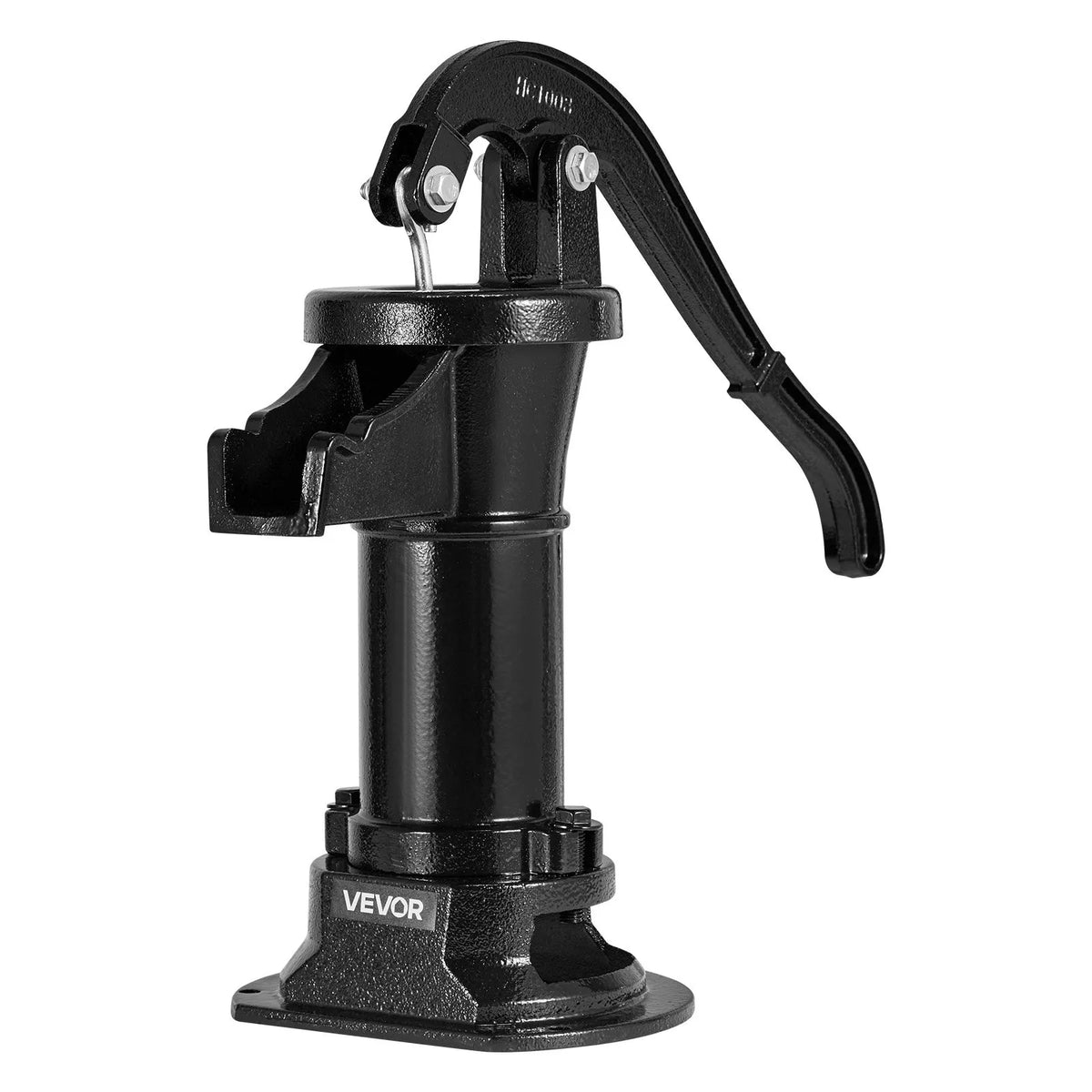 VEVOR Manual Cast Iron Well Hand Pump, Lifting Height up to 7.6 m, NPT 1¼″ Connection, Antique Design Water Pump for Outdoor Use in Garden, Pond, Yard and Farm, Black