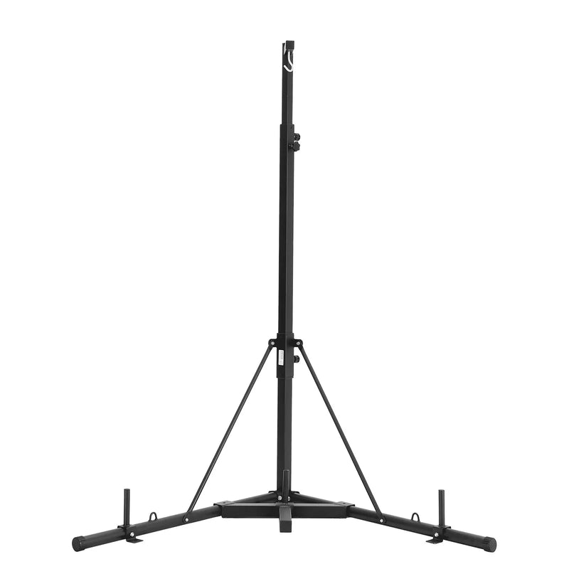 Izturīga boksa maisa statīvs – tērauda konstrukcija ar regulējamu augstumu fitnesam