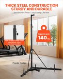 Izturīga boksa maisa statīvs – tērauda konstrukcija ar regulējamu augstumu fitnesam