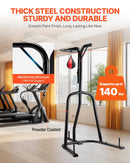 2 vienā izturīgs boksa maisa statīvs - tērauda fitnesa stends