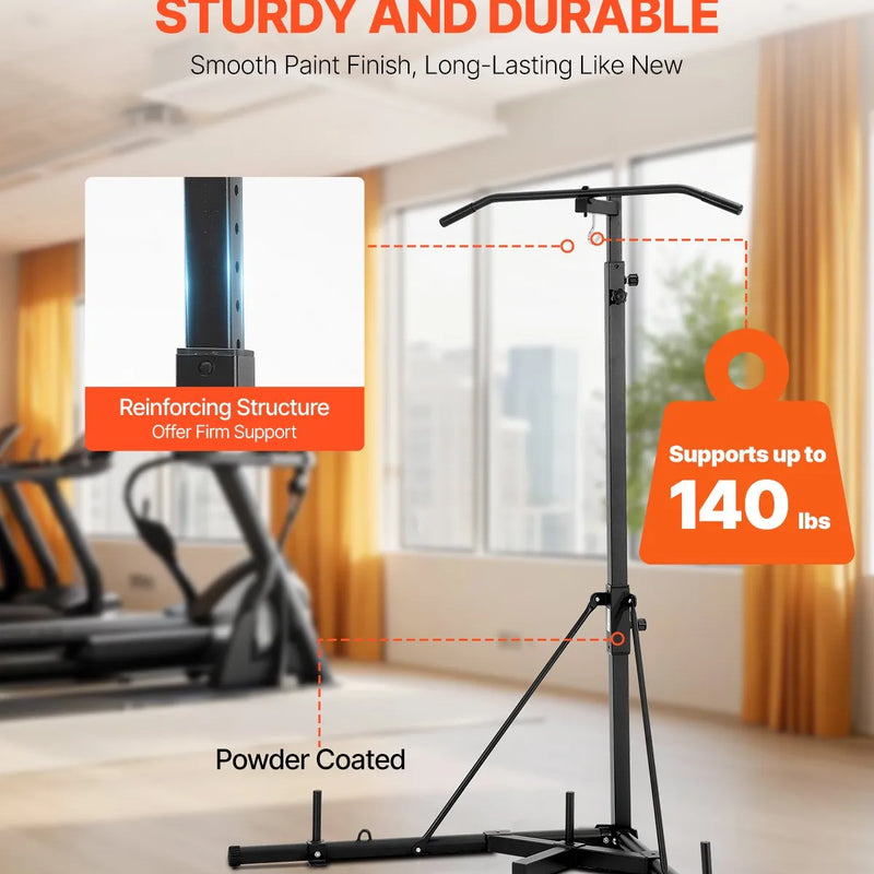 2 vienā izturīgs boksa maisa statīvs - tērauda fitnesa stends