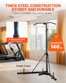 2 vienā izturīgs boksa maisa statīvs - tērauda fitnesa stends