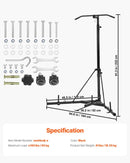 2 vienā izturīgs boksa maisa statīvs - tērauda fitnesa stends