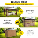 VEVOR iekšpagalma nojume ar stingru jumtu, ar moskitu tīklu 3 x 3,6 м, черный, идеальный вариант для пасакумием, дарзием и пагалмием