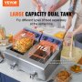 VEVOR kommertsfritüür 6000 W topeltmahutiga, lauamudel