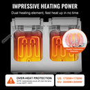 Komerciālā elektriskā friteze, 3000 W, dubultā tvertne, 2×8.5 l, galda modelis