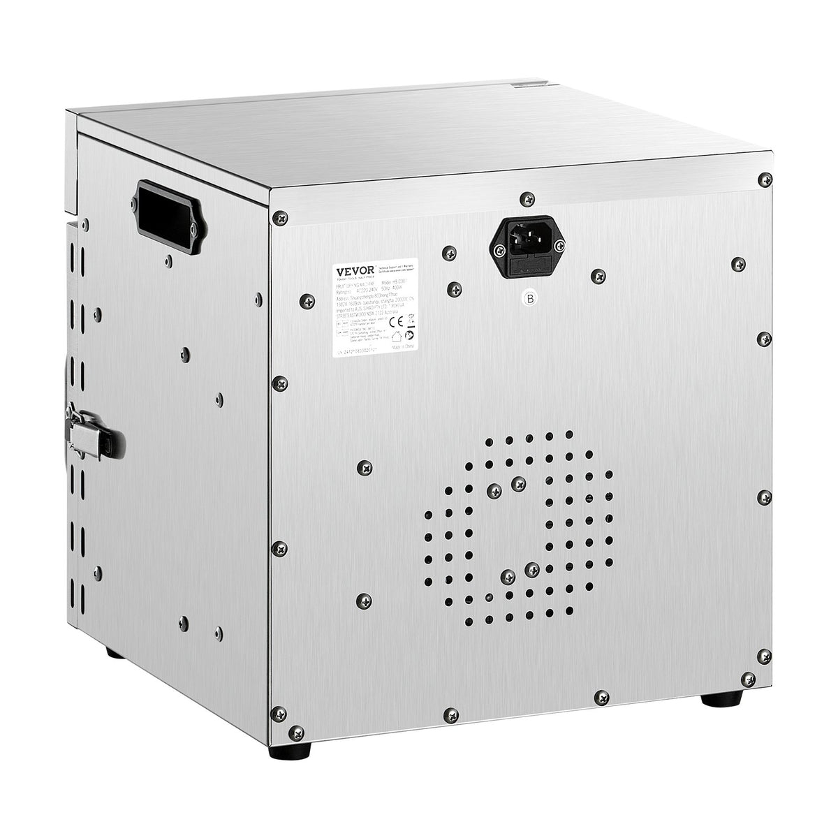VEVOR pārtikas dehidrators 400 W ar 8 paplātēm, nerūsējošā tērauda