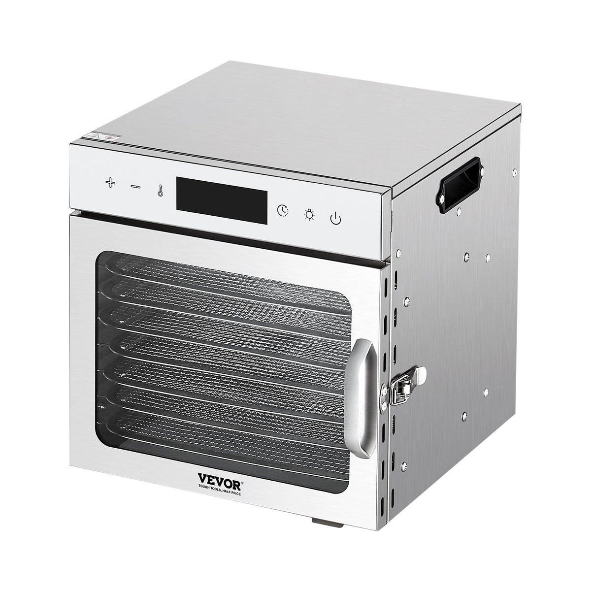 VEVOR pārtikas dehidrators 400 W ar 8 paplātēm, nerūsējošā tērauda