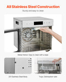 VEVOR pārtikas dehidrators ar 8 paplātēm, 400 W, nerūsējošais tērauds