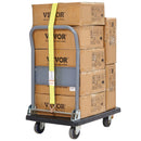 Sprūdrata kravas nostiprināšanas siksnu komplekts, 4 gab., 4 536 kg pārrāvuma izturība, dubultie J āķi, 50,8 mm x 8,23 m siksnas ar polsterētiem rokturiem kravu, sadzīves tehnikas un dārza tehnikas drošai nostiprināšanai