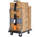 Sprūdrata stiprinājuma siksnu komplekts 4 gab., pārrāvuma izturība 5050 kg, dubultie J āķi, 50,8 mm x 2,44 m poliestera siksnas ar polsterētiem rokturiem kravas, tehnikas un aprīkojuma nostiprināšanai un pārvadāšanai