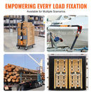 Sprūdrata stiprinājuma siksnu komplekts 4 gab., pārrāvuma izturība 5050 kg, dubultie J āķi, 50,8 mm x 2,44 m poliestera siksnas ar polsterētiem rokturiem kravas, tehnikas un aprīkojuma nostiprināšanai un pārvadāšanai