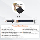 Sprūdrata stiprinājuma siksnu komplekts 4 gab., pārrāvuma izturība 5050 kg, dubultie J āķi, 50,8 mm x 2,44 m poliestera siksnas ar polsterētiem rokturiem kravas, tehnikas un aprīkojuma nostiprināšanai un pārvadāšanai