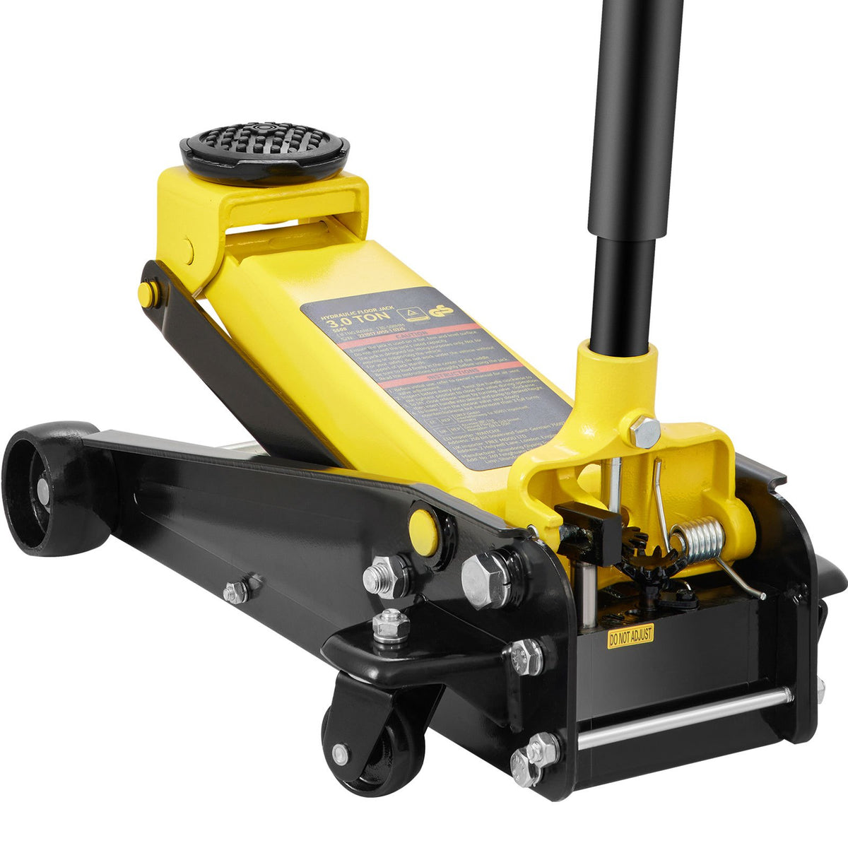 VEVOR Low Profile Floor Jack 3 t, Steel, Hydraulic Single Pump