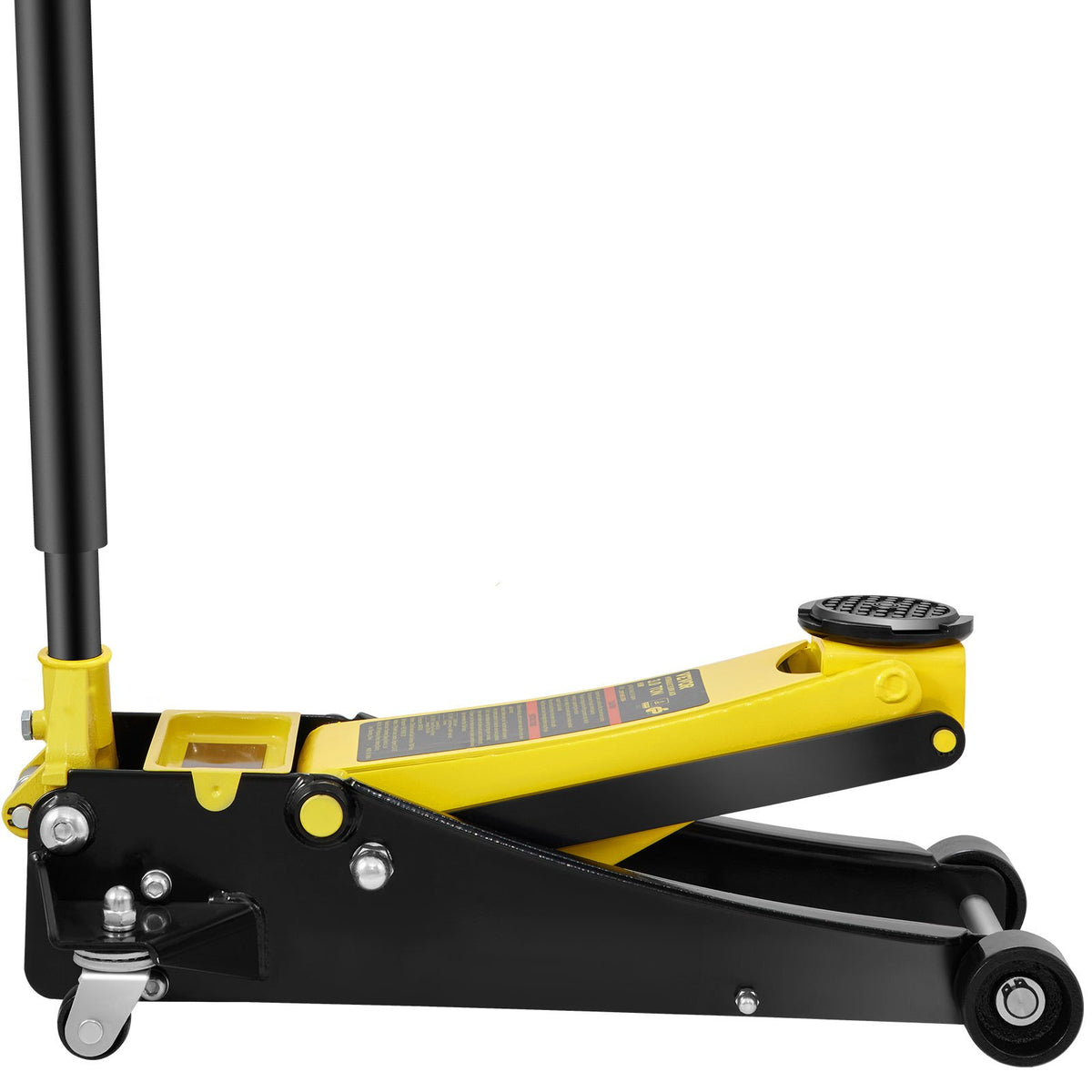 Low-profile floor jack 3 t, steel, dual-piston hydraulic pump