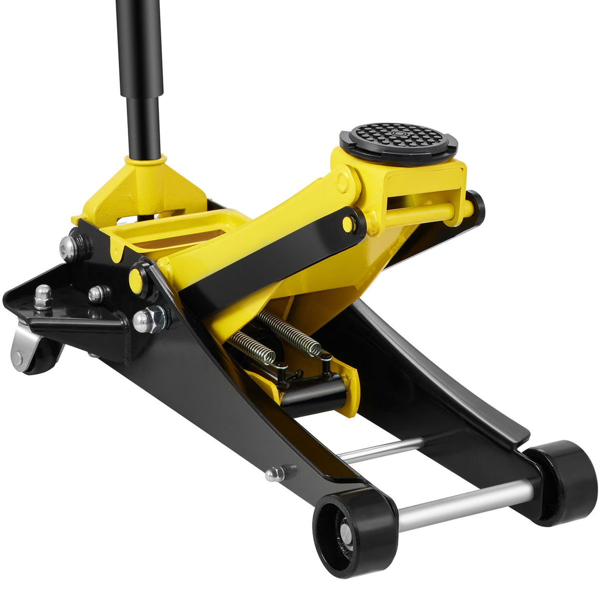 Low-profile floor jack 3 t, steel, dual-piston hydraulic pump