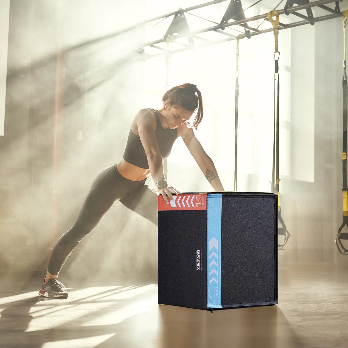 VEVOR Plyometric Training Box 3 in 1 40/35/30 cm with Cotton Cover