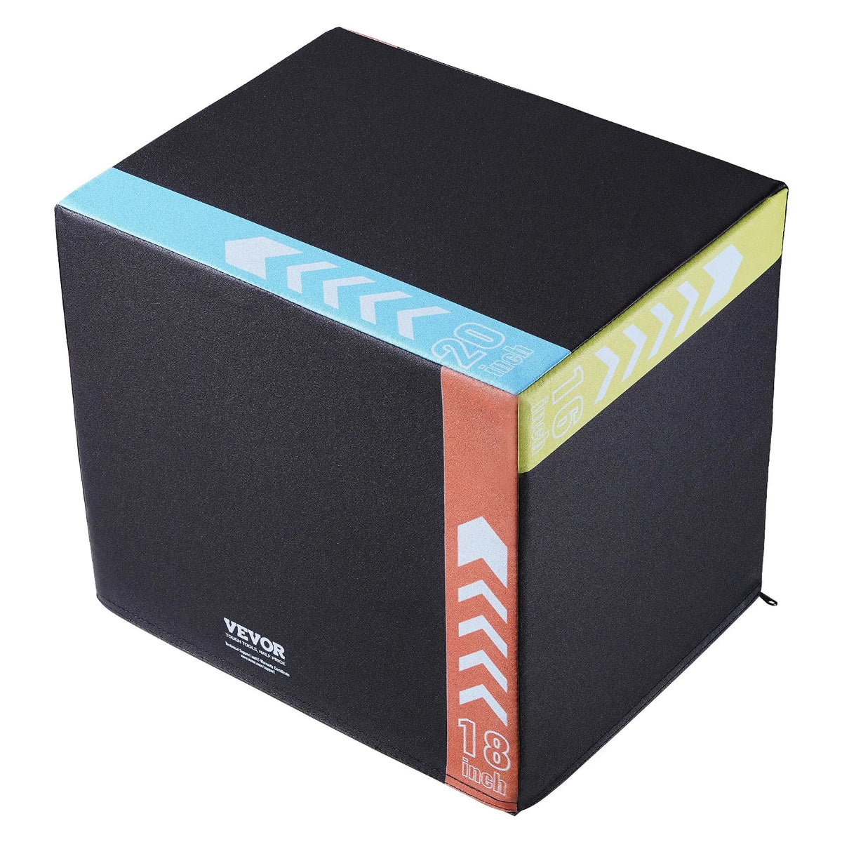 VEVOR Plyometric Training Box 3 in 1 50/45/40 cm with Cotton Cover