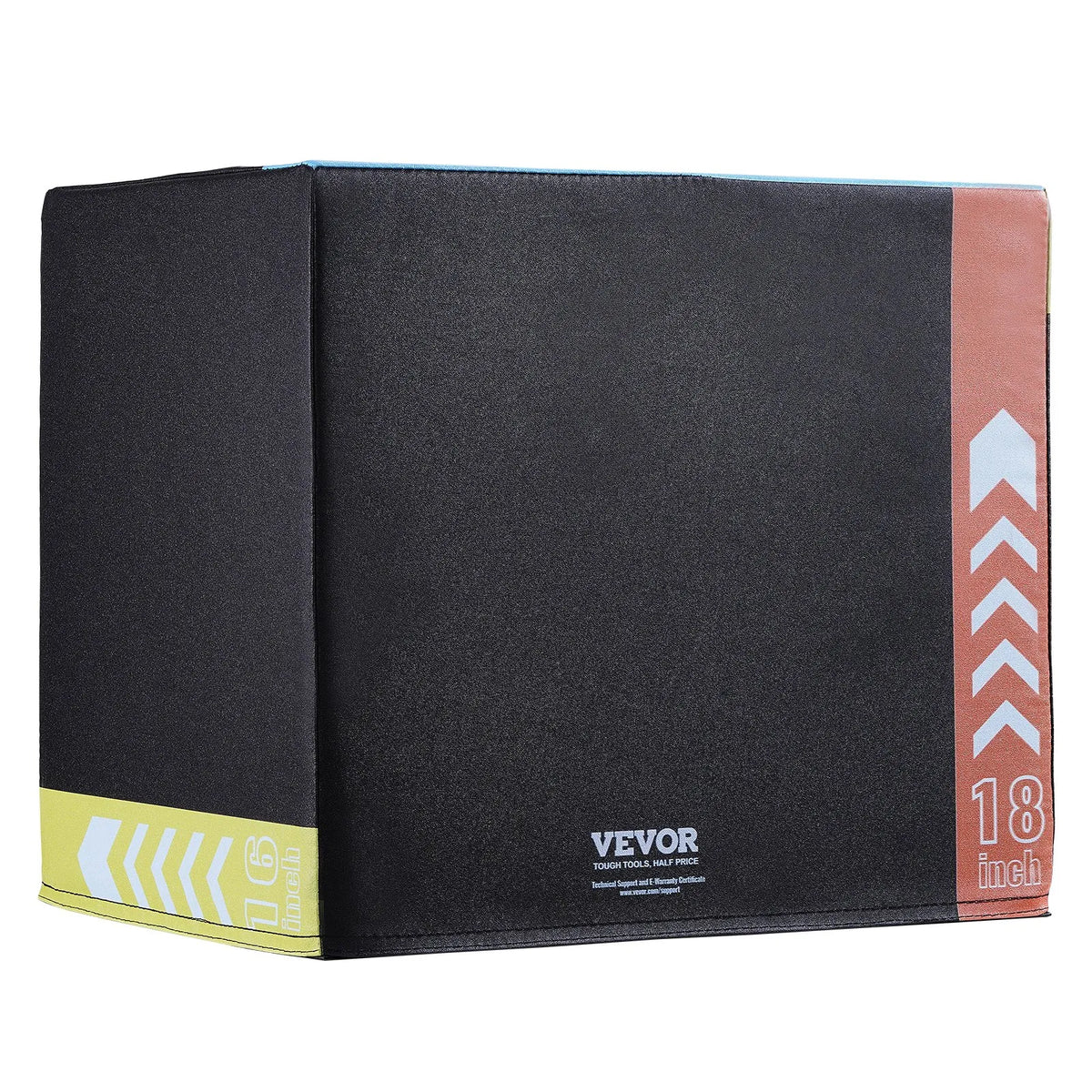 VEVOR Plyometric Training Box 3 in 1 50/45/40 cm with Cotton Cover