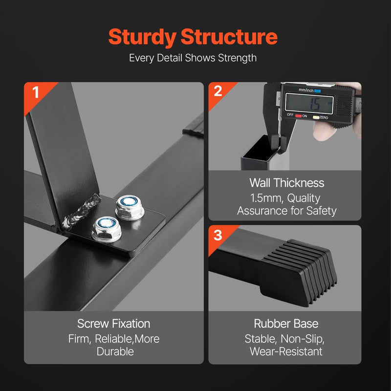 Svaru disku statīvs ar 25 mm turētājiem mājas treniņiem