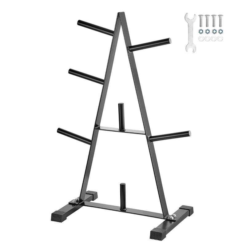 Svaru disku statīvs ar 25 mm turētājiem mājas treniņiem