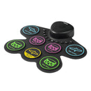 VEVOR elektriskā bungas sistēma, 7 spilventiņi, salokāms treniņu bungu paklājiņš, elektroniskā bungas sistēma ar austiņām