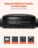 VEVOR elektriskā bungas sistēma, 7 spilventiņi, salokāms treniņu bungu paklājiņš, elektroniskā bungas sistēma ar austiņām