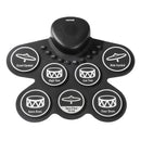 VEVOR elektroniskais bungas komplekts ar 7 triecienzonām, sarullējams treniņu paliktnis, elektroniskās bungas ar austiņu pieslēgumu