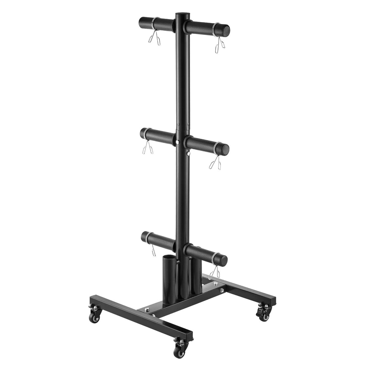 VEVOR vertikālais svaru disku statīvs ar riteņiem, 50 mm, līdz 454 kg