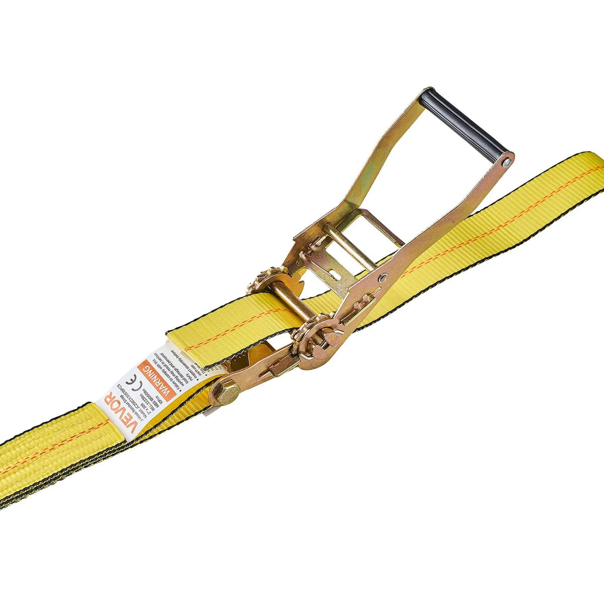 VEVOR Ratchet Tie-Down Strap Set, 50.8 mm × 9.1 m, Heavy-Duty Straps with Dual J-Hooks, 4536 kg Breaking Strength, Cargo Securing for Transport, Trailers, Motorcycles, Kayaks and Roof Racks, 10 Pieces