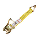 VEVOR sprūdrata stiprinājuma siksnu komplekts, 38,1 mm × 6,1 m, lieljaudas siksnas ar dubultajiem J veida āķiem, pārrāvuma izturība 2000 kg, ar uzglabāšanas somu, kravas nostiprināšanai pārvadāšanā, piekabēs, motocikliem, kajakiem un uz auto jumta, 4 gab.