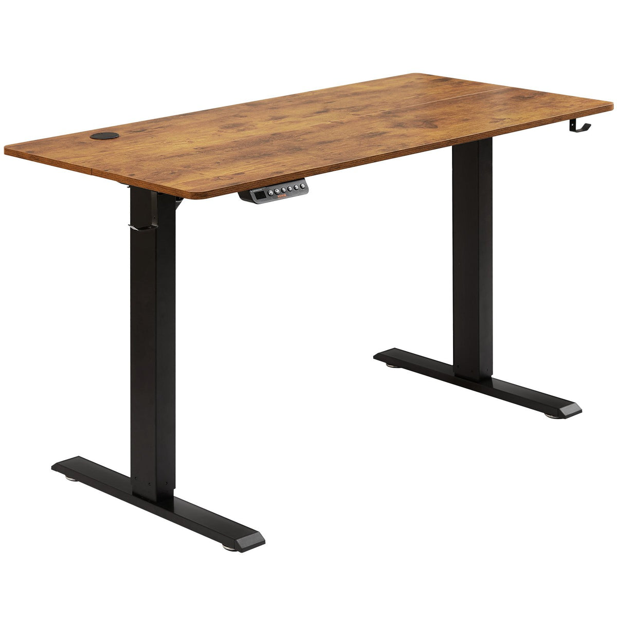 VEVOR rakstāmgalds ar regulējamu augstumu, 140 cm x 70 cm, 3 taustiņu režīmi, elektrisks stāvgalds,  izturīgs dubultā metāla rāmis, paredzēts mājām un birojam