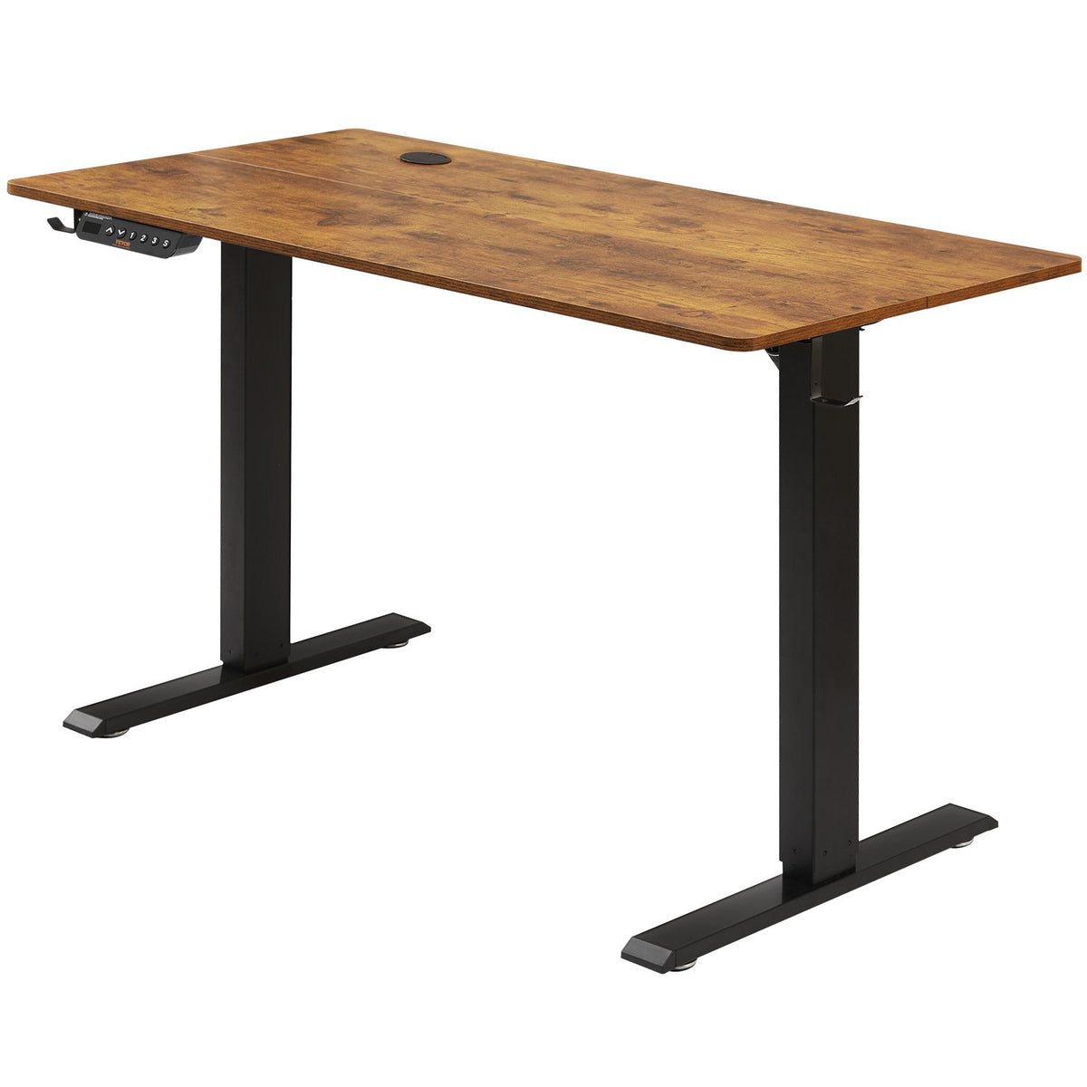 VEVOR rakstāmgalds ar regulējamu augstumu, 140 cm x 70 cm, 3 taustiņu režīmi, elektrisks stāvgalds,  izturīgs dubultā metāla rāmis, paredzēts mājām un birojam