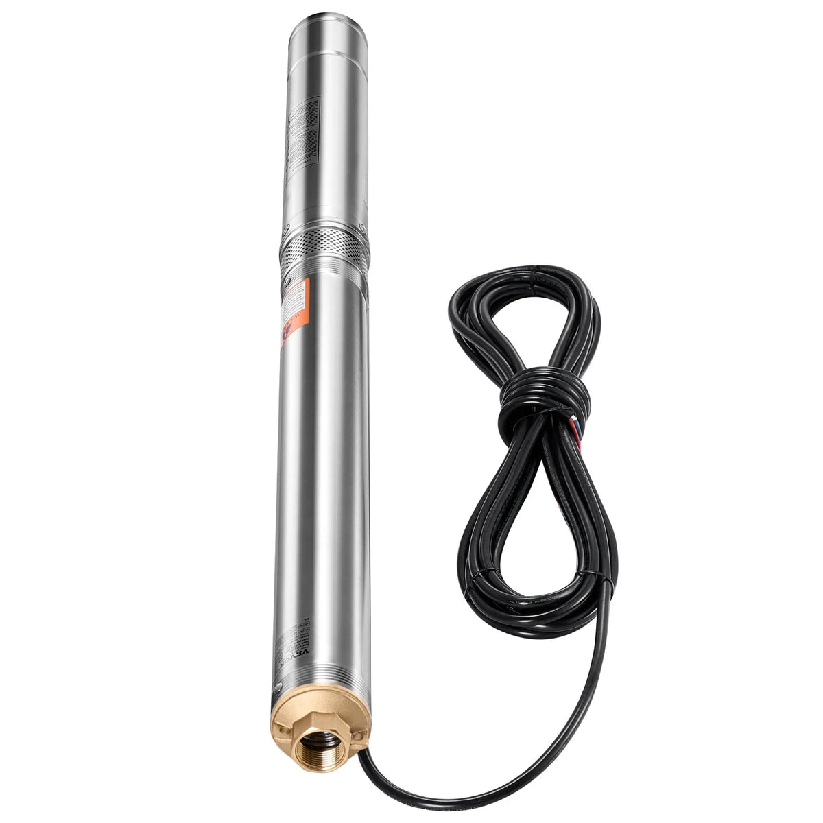 VEVOR Deep Well Submersible Pump, 550 W Power, 230 V, 65 l/min Flow, 64 m Lift Height, with 20 m Cable and External Control Box, Stainless Steel Water Pump for Industrial Irrigation and Domestic Use, IP68 Waterproof