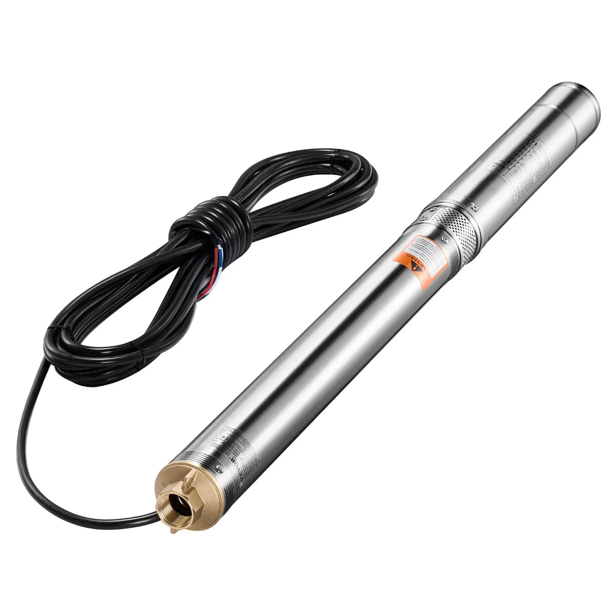 VEVOR Deep Well Submersible Pump, 550 W Power, 230 V, 65 l/min Flow, 64 m Lift Height, with 20 m Cable and External Control Box, Stainless Steel Water Pump for Industrial Irrigation and Domestic Use, IP68 Waterproof