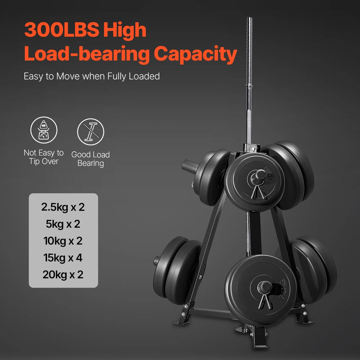 VEVOR kettahoidik 50 mm, kuni 136 kg