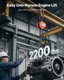 VEVOR manuālais ķēdes pacēlājs, 1 t, G80 cinkota ķēde, 6 m pacelšana, oranžs