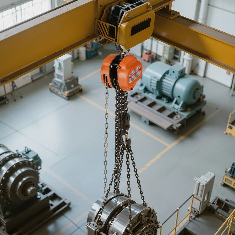 VEVOR manuālais ķēdes pacēlājs, 3 t, G80 cinkota ķēde, 3 m pacelšana, oranžs