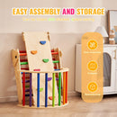 VEVOR Piklera trijstūra komplekts 5-in-1, Montessori koka kāpelēšanas rotaļlieta bērniem 1–3 gadi, iekštelpu rotaļu laukums ar trijstūri, rampu un arku, liels izmērs, krāsains