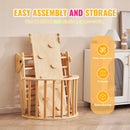 VEVOR Piklera trijstūra komplekts 5-in-1, Montessori koka kāpelēšanas rotaļlieta bērniem 1–3 gadi, iekštelpu rotaļu laukums ar trijstūri, rampu un arku, liels izmērs, koka krāsa