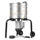 VEVOR putnu spalvu noplūkšanas mašīna, 400 mm bungas diametrs, 500 W, 230 apgr./min, ar 114 silikona pirkstiem un transportēšanas riteņiem, nerūsējošā tērauda spalvu noņēmējs 1-2 vistu apstrādei vienā ciklā