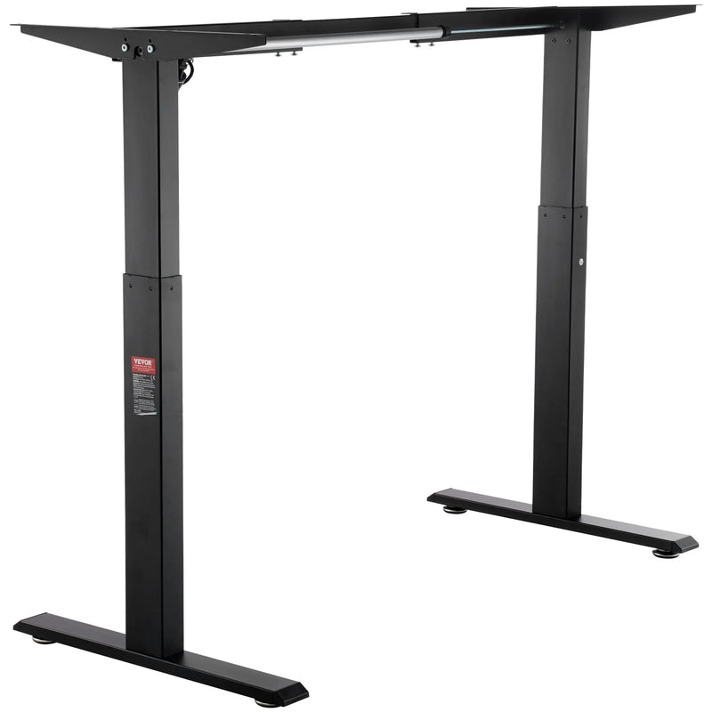 VEVOR elektriskā galda pamatne ar regulējamu augstumu un garumu, 70–117 cm, 95–158 cm, melna