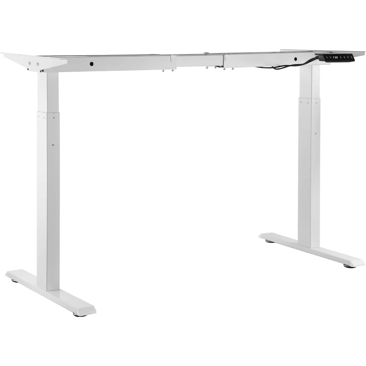 VEVOR Electric Desk Base with Dual Motors, Adjustable Height 70–117 cm and Length 110–178 cm, White