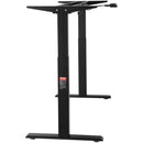 VEVOR elektriskā augstumā regulējama galda pamatne ar diviem motoriem, 70–117 cm, melna