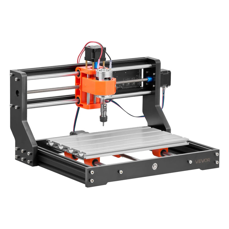 VEVOR 3018 CNC frēzēšanas iekārta, 60 W vārpsta, 3 asu koka gravēšanas un frēzēšanas mašīna, ar 300 × 180 × 40 mm darba zonu, bezsaistes vadības pulti, alumīnija sakausējuma konstrukciju, koka un akrila gravēšanai un griešanai