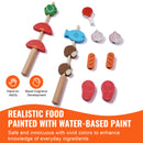 VEVOR 21 gab. Bērnu BBQ Grila Rotaļu Komplekts - Koka Gatavošanas Grils ar Skaņas Efektu