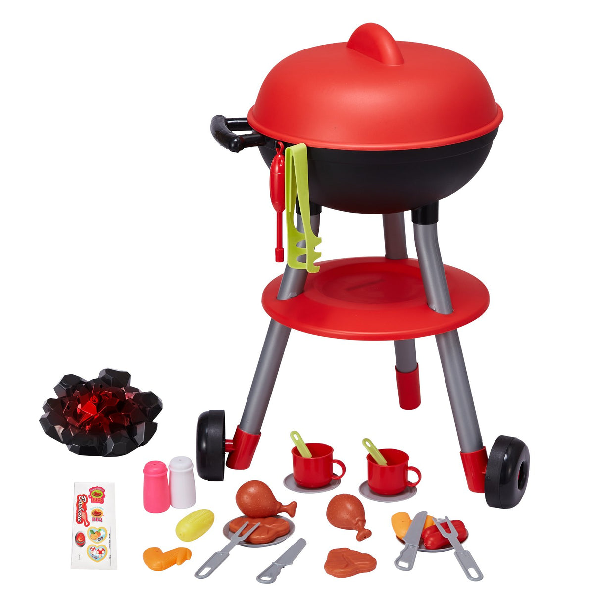 VEVOR Kids Play BBQ Grill with Light and Sound, 28 Accessories