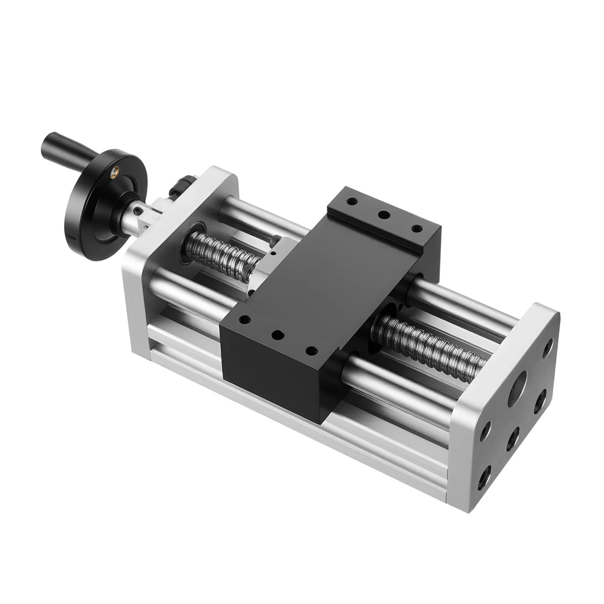 VEVOR Linear Motion Table 100 mm with Ball Screw, Dual Optical Axis and Manual Hand Wheel, C7 Precision
