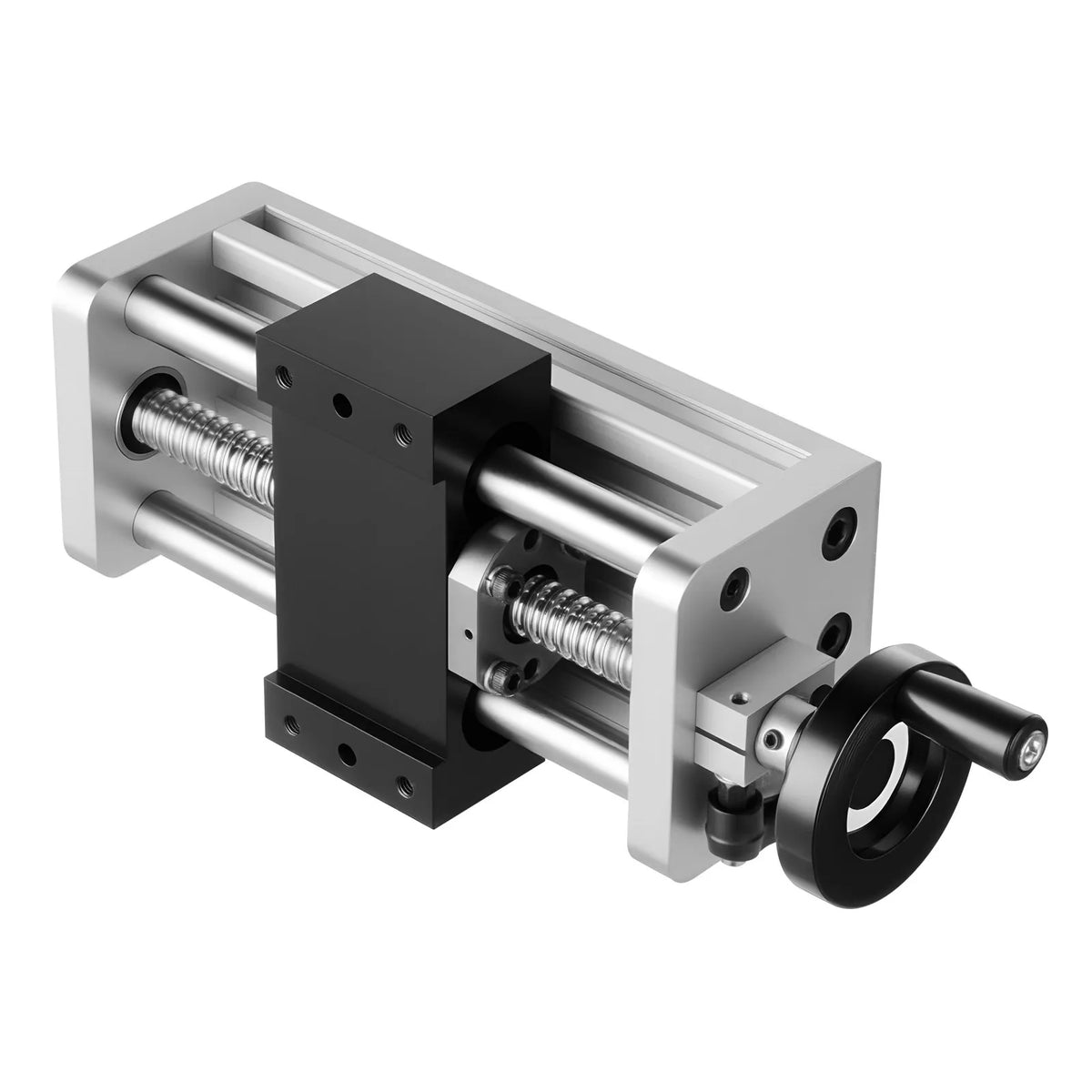 VEVOR Linear Motion Table 100 mm with Ball Screw, Dual Optical Axis and Manual Hand Wheel, C7 Precision