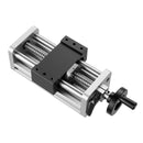 VEVOR lineārās kustības galda aktuators, efektīvais gājiens 100 mm, lodveida skrūves CNC lineārās kustības vadotne ar dubulto optisko asi, C7 augstas precizitātes klase, gultņu slīdošais bloks ar manuālu rokas ratu, X Y Z asīm